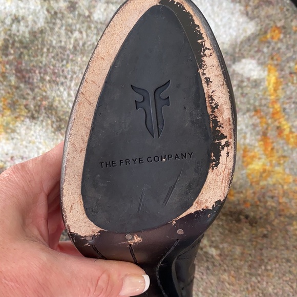 FRYE Black Leather Ankle Boots - Picture 5 of 7